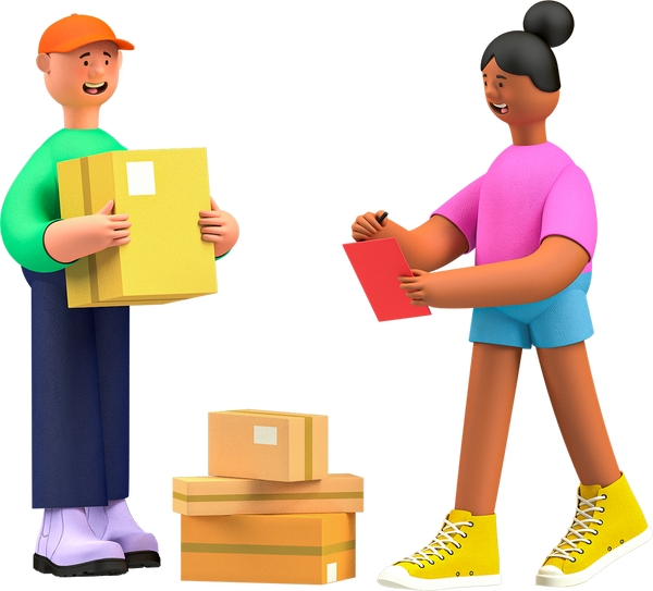 3D Business Elements Parcel Delivery